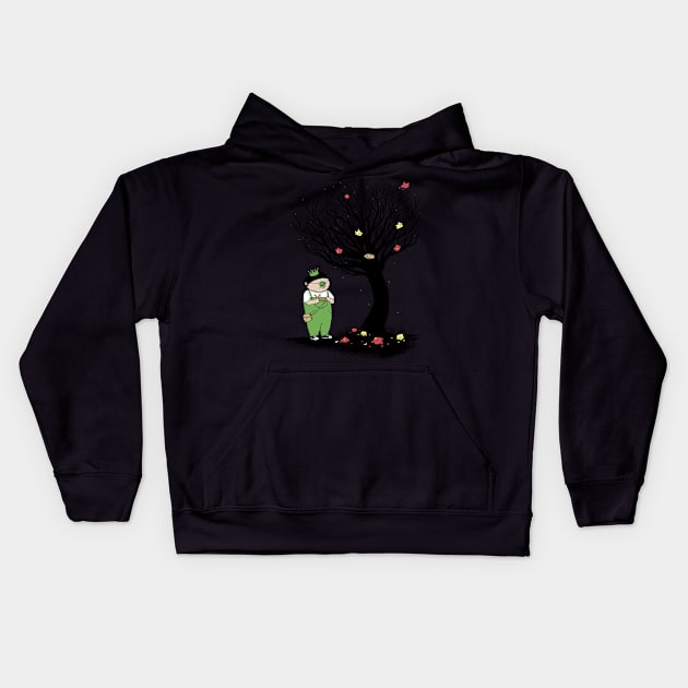 The Egg Collector Kids Hoodie by pigboom